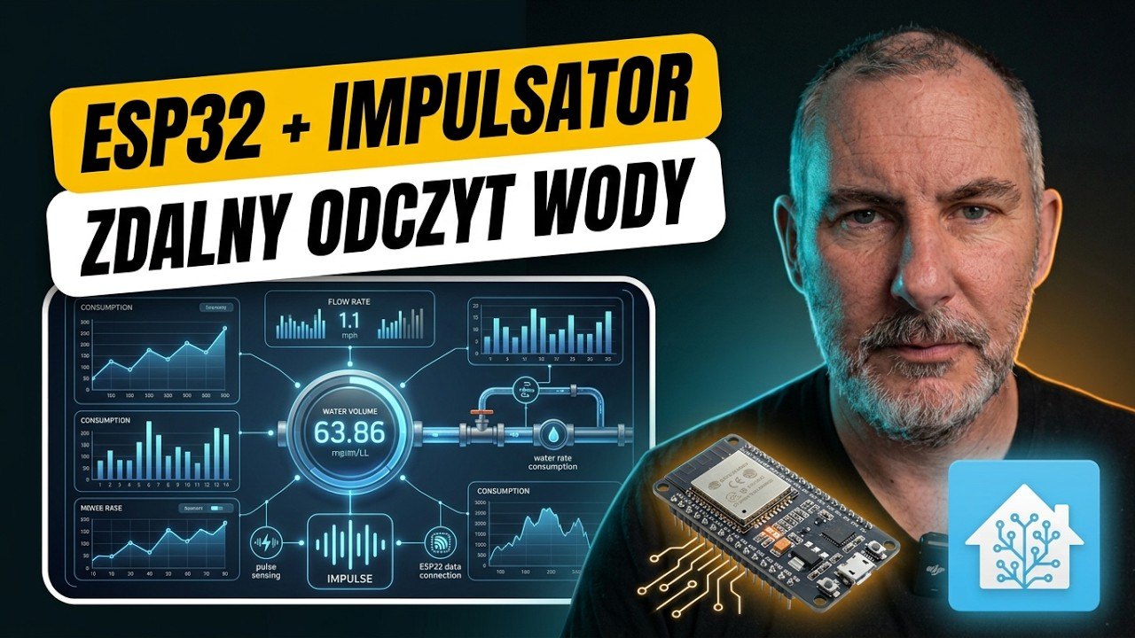 Odczyt licznika wody na ESP32 z PoE — zrobiłem to z AI, nie znając się na elektronice